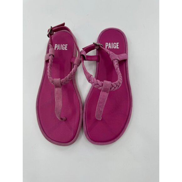 PAIGE Shoes - Paige Drew Fuchsia Pink Braided Strap Sandals Size 6